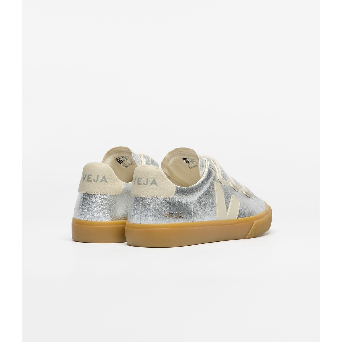 Recife Logo Leather Trainers silver-coloured, VEJA