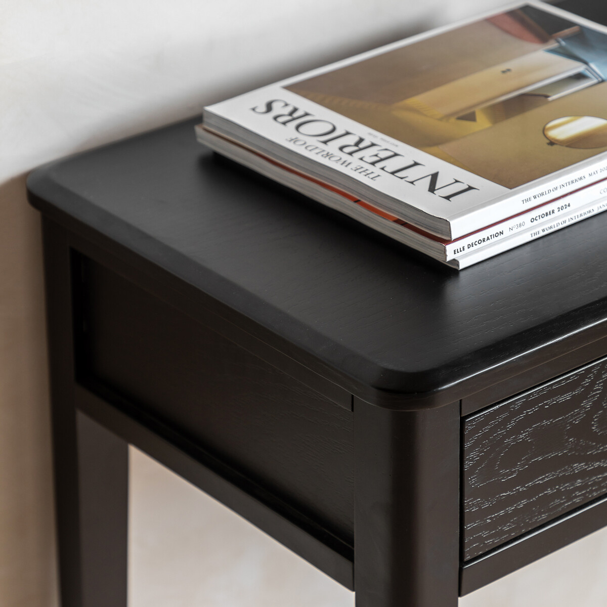 Amberly 2 Drawer Console Table black, SO'HOME