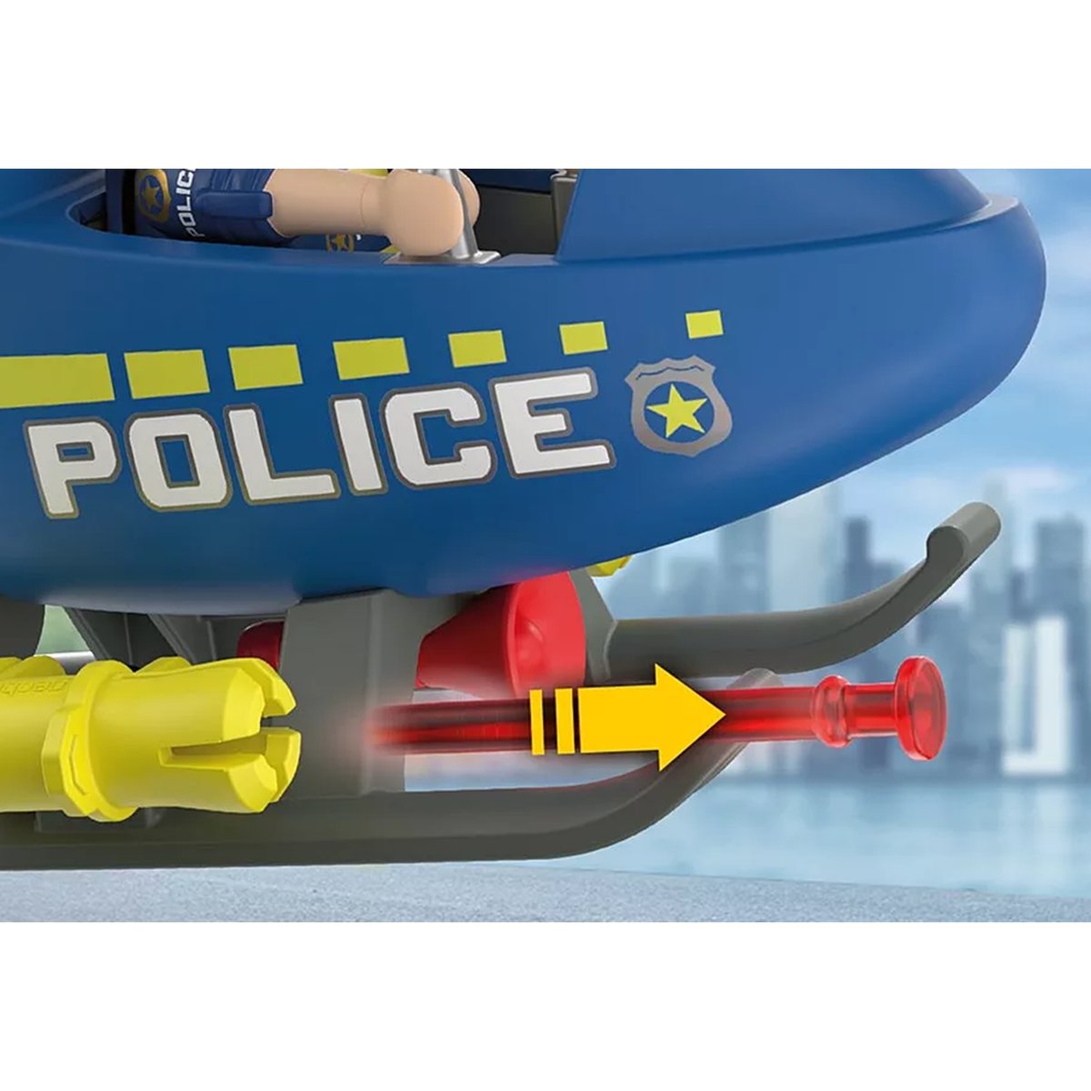 City Action Hélicoptère de police multicolore, PLAYMOBIL