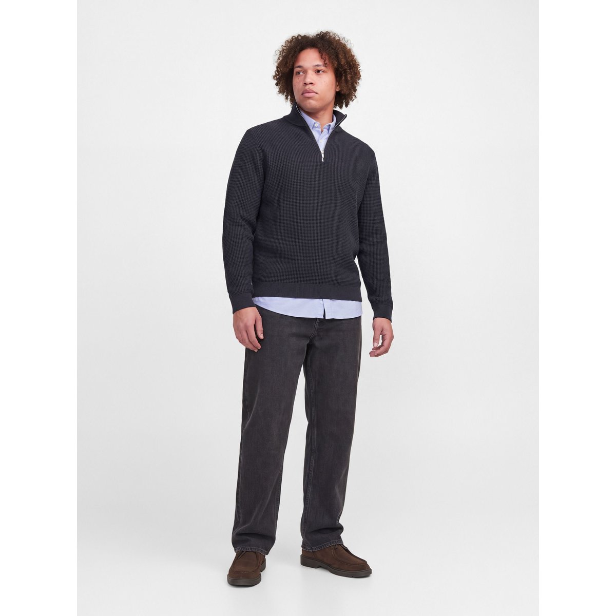 Pull En Maille dark navy 1, JACK & JONES