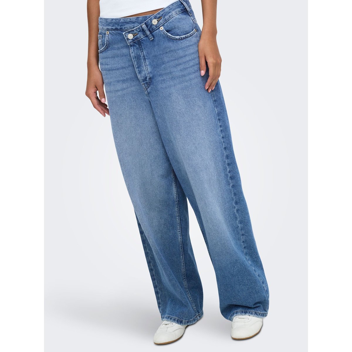 Jean À Jambe Large medium blue denim, ONLY
