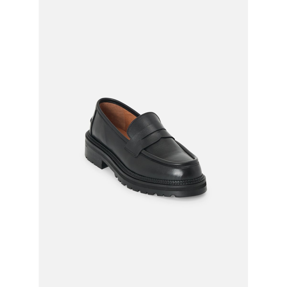 Mocassin en cuir JEAN noir, MELLOW YELLOW