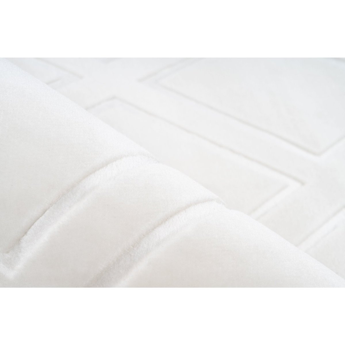 Tapis rectangulaire en polyester Monroe 300 blanc, ARTE ESPINA