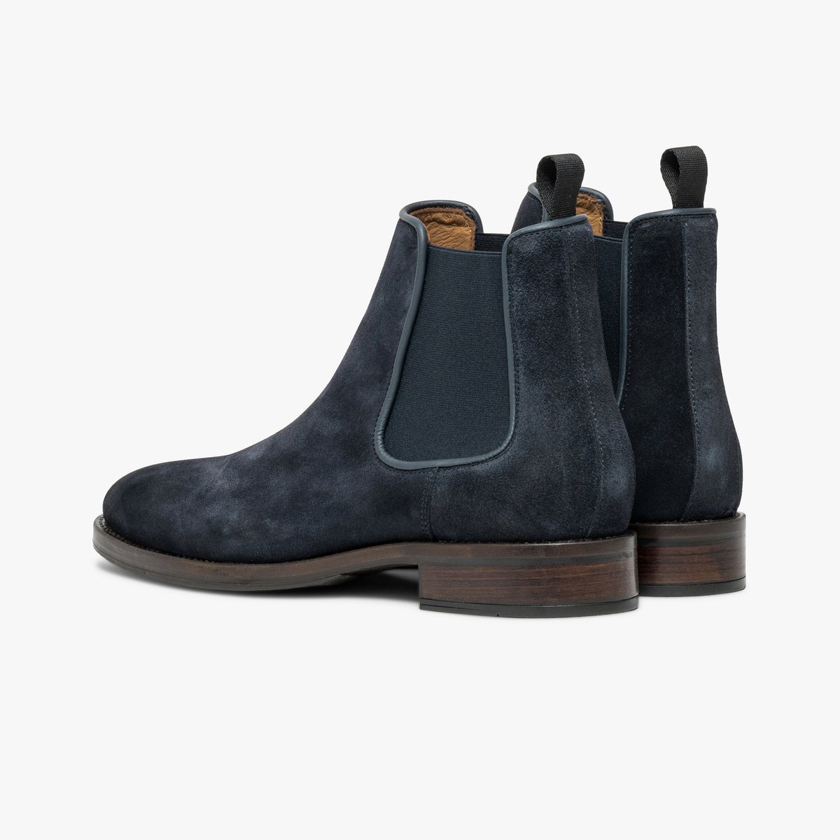 Boots en cuir MILO bleu marine, BOCAGE