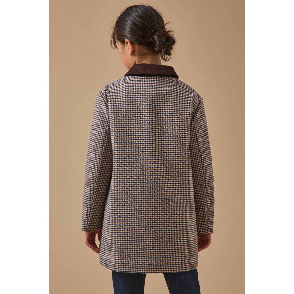 Manteau pied de poule carreaux, CYRILLUS