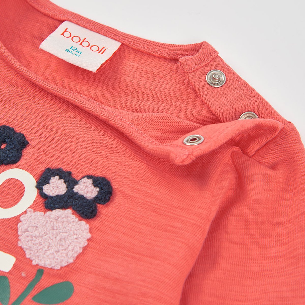 T-shirt fille imprimé fleurs multicolore, BOBOLI