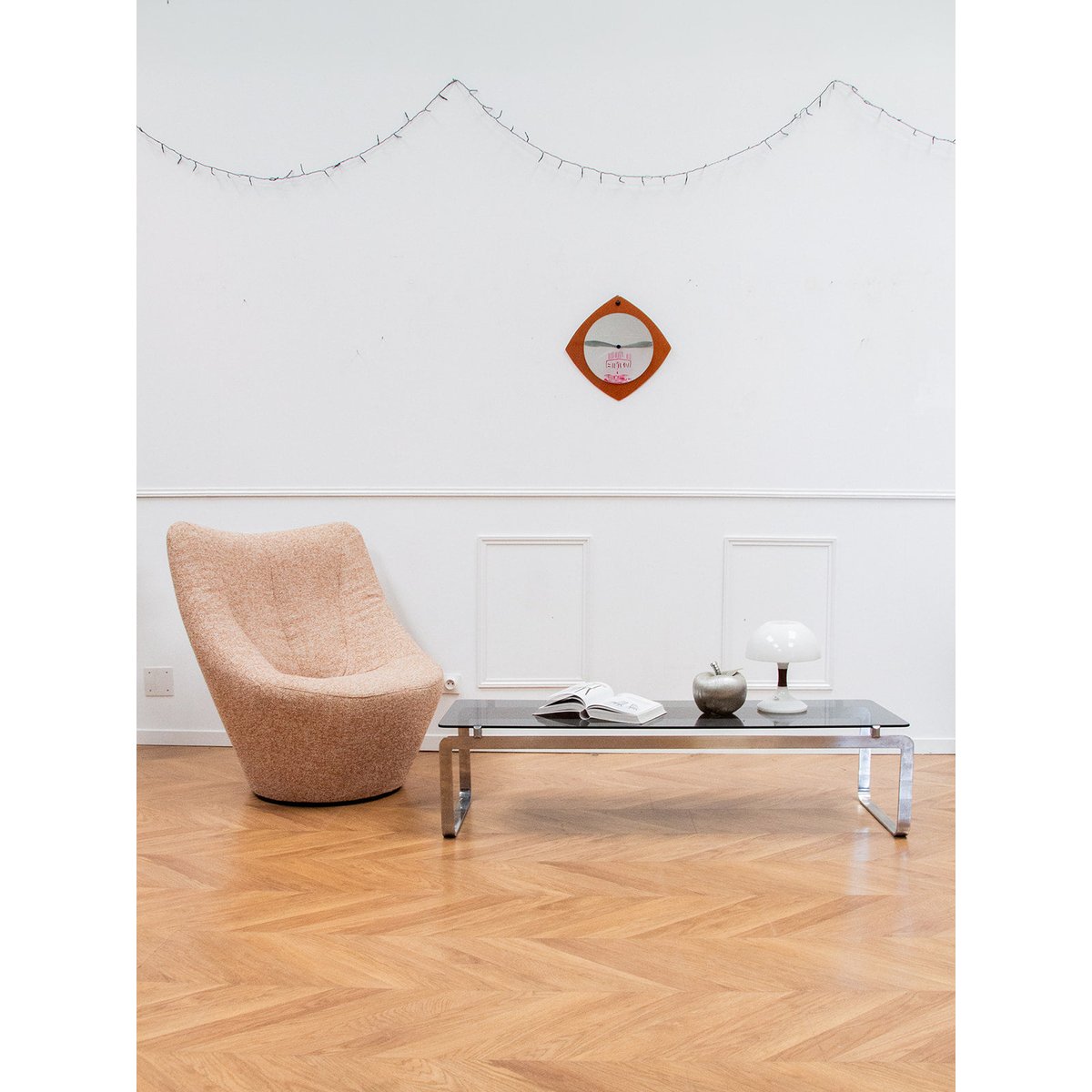 Fauteuil Anda Pierre Paulin Jakob N°470 - Bon état orange clair, DEBONGOUT