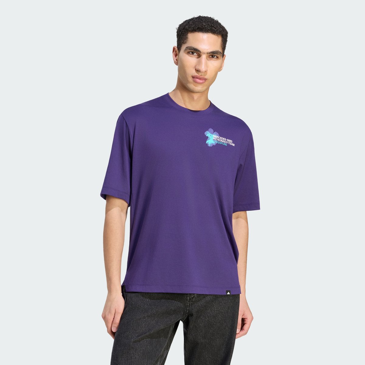 T-Shirt Mercedes - Amg Petronas Formula 1 Team Vanda Bloom T-Shirt Mercedes - Amg Petronas Formula 1 Team Vanda Bloom dark purple, adidas Performance