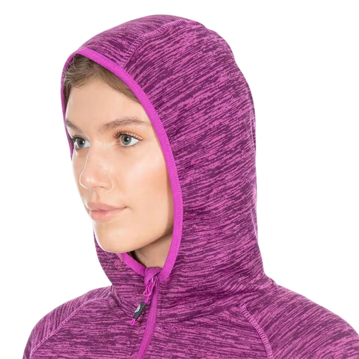 Veste chinée à capuche violet chiné, TRESPASS