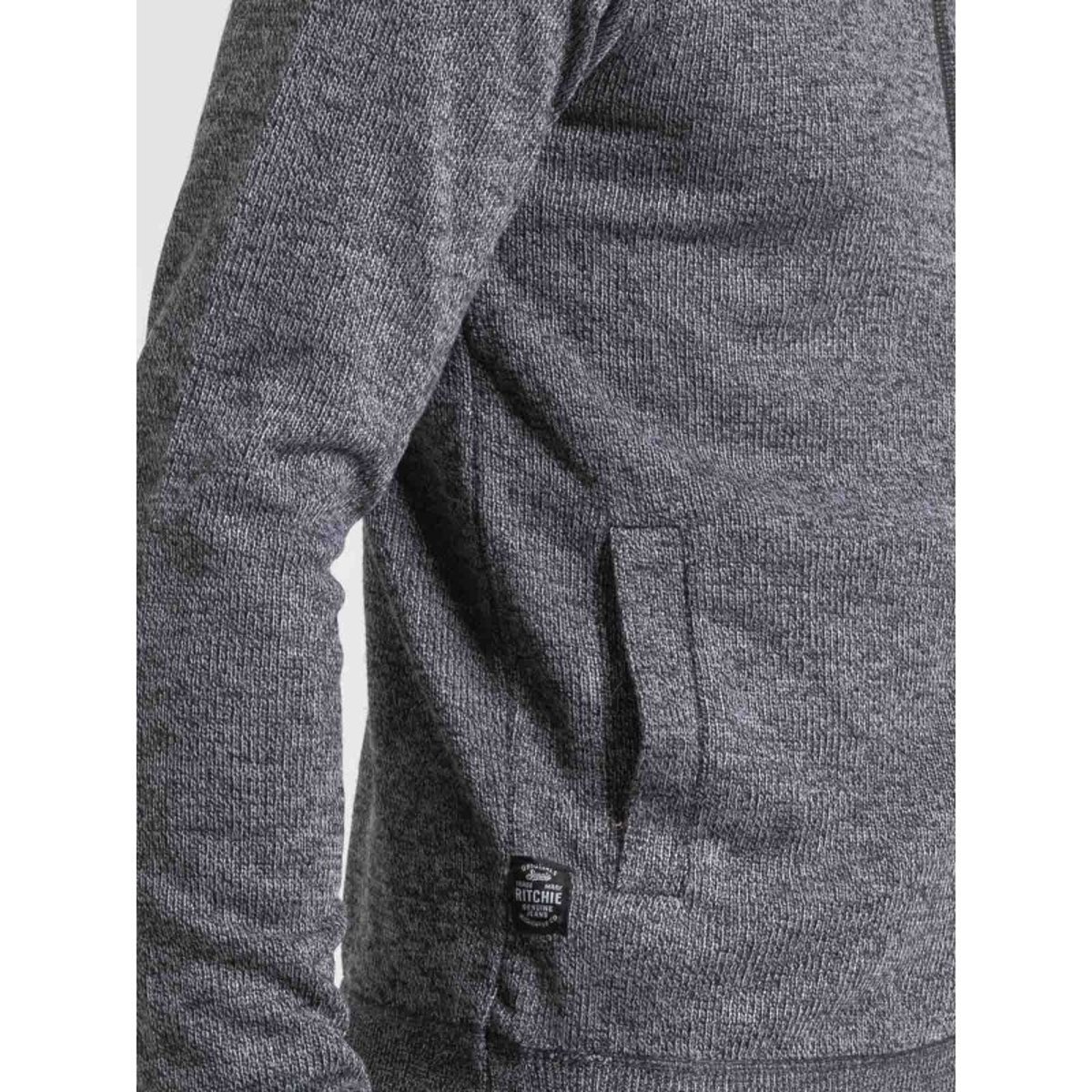 Gilet Zippé Col Montant Lumoray gris, RITCHIE