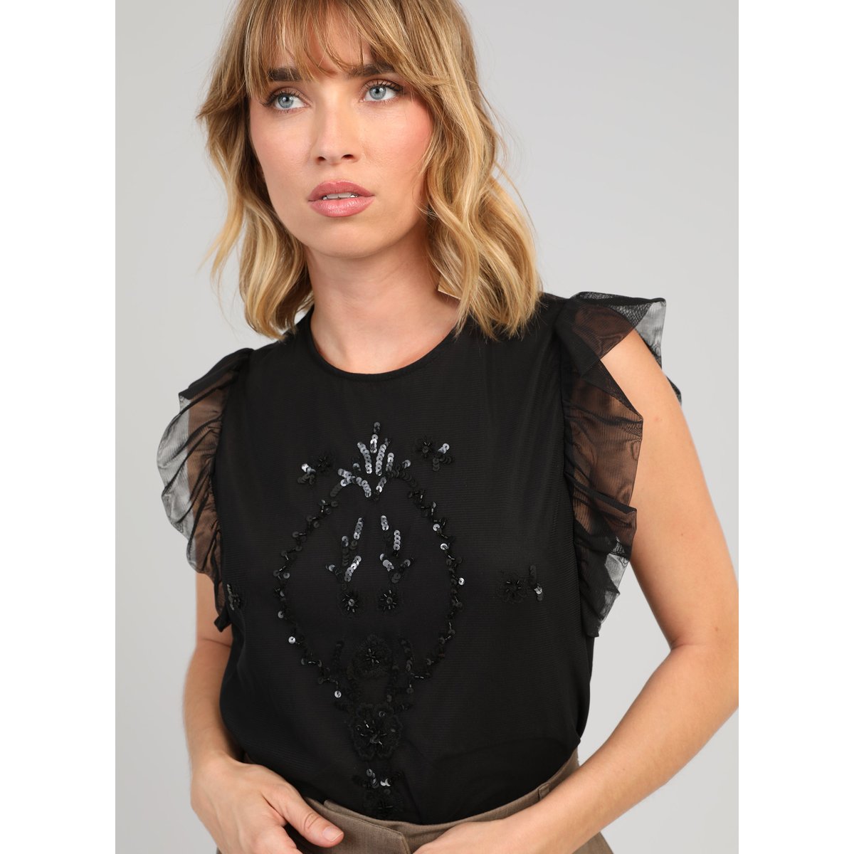 Blouse SELMANA noir, AN'GE