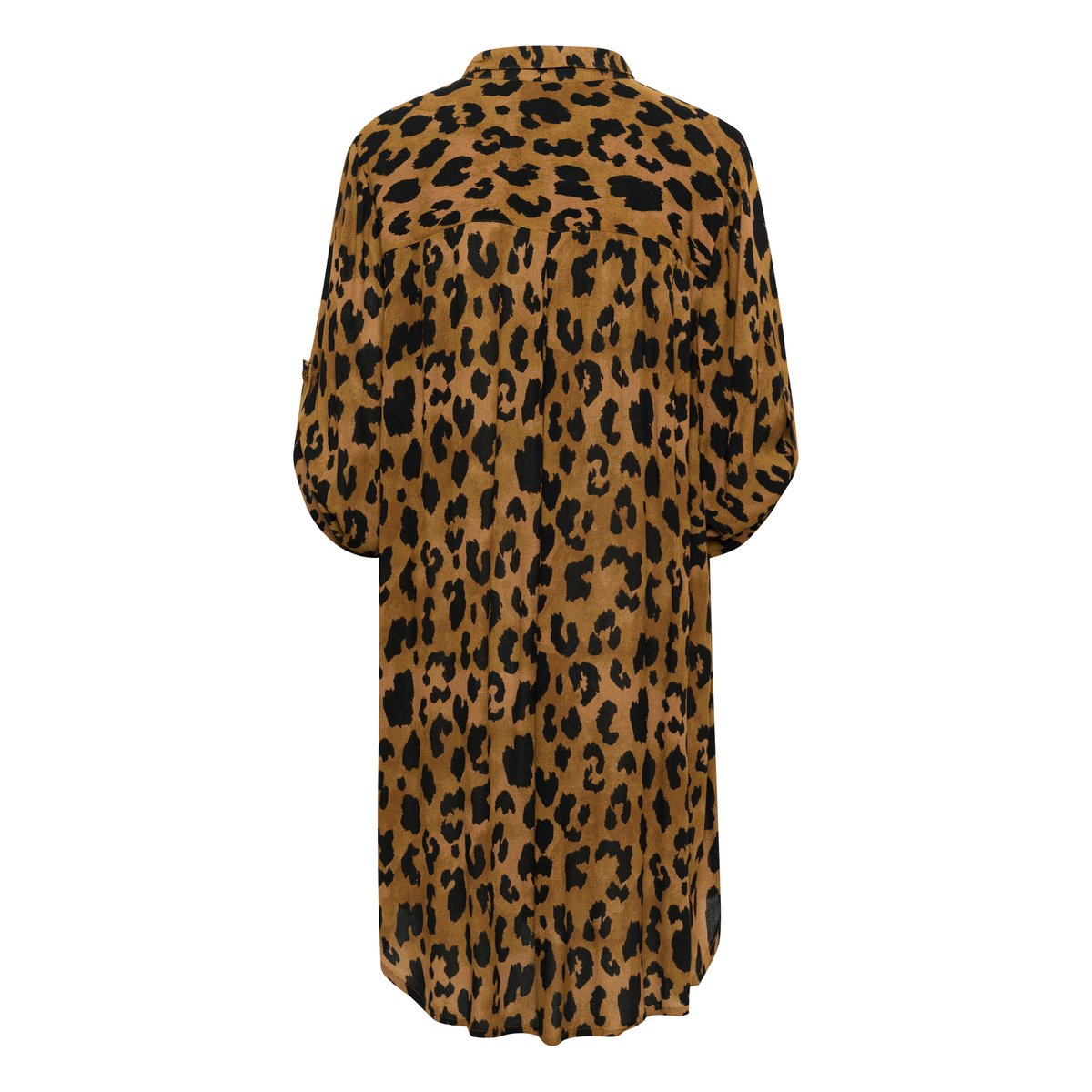 Chemise à manches longues marron brown leopard print, KAFFE