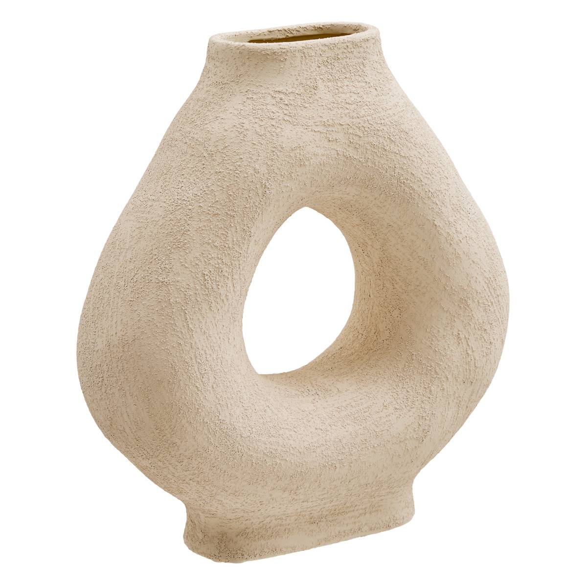 Vase en dolomite BREA blanc, ATMOSPHERA