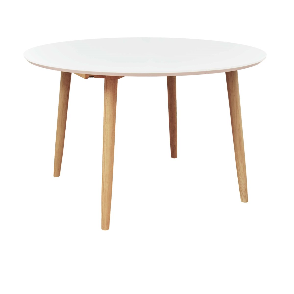 Table repas 100-180 cm  avec 2 allonges blanc, ZAGO