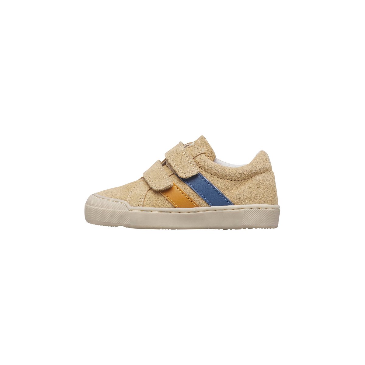 Baskets en cuir et en daim GOCY VL. sable-citrouille, NATURINO