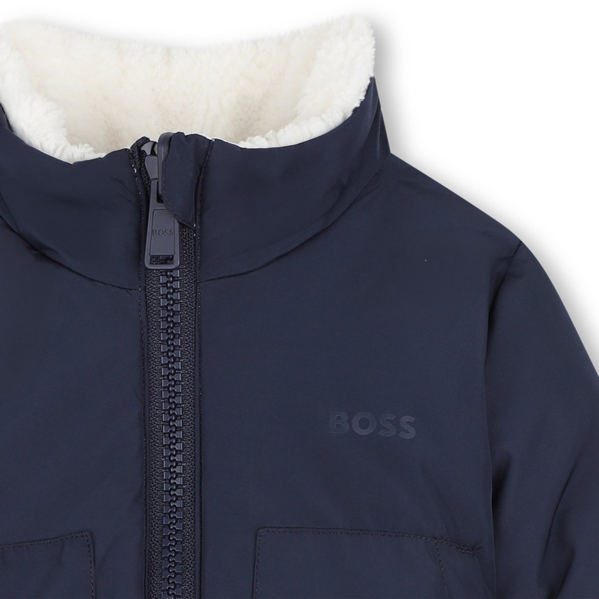 Doudoune réversible ivory, BOSS KIDSWEAR