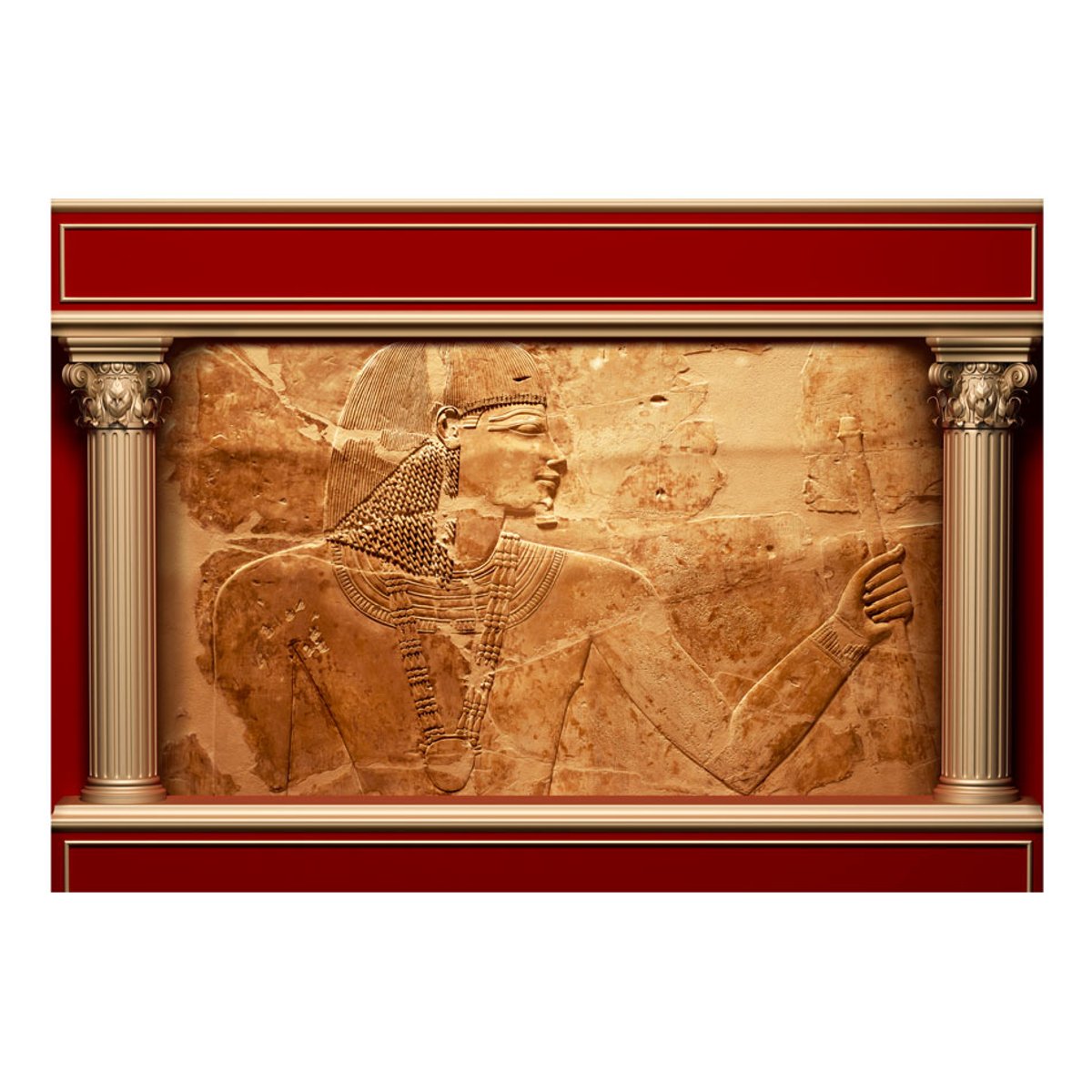 Papier peint intissé panoramique Egyptian Walls beige, EDEN