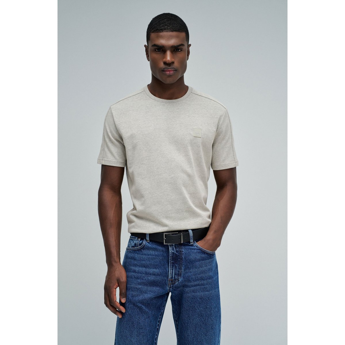 T-SHIRT AVEC BRANDING beige, SALSA JEANS