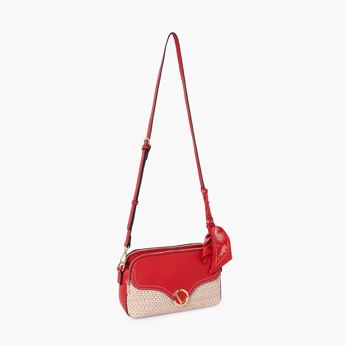 Sac multi poches Sade rouge, LOLLIPOPS