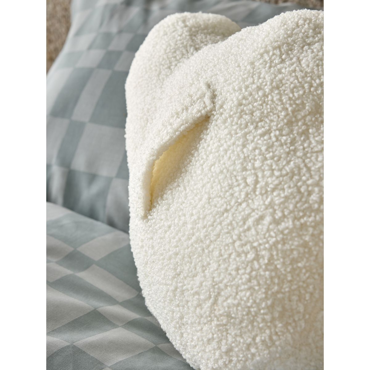 Coussin main en mousse bleue/blanche, NEXT
