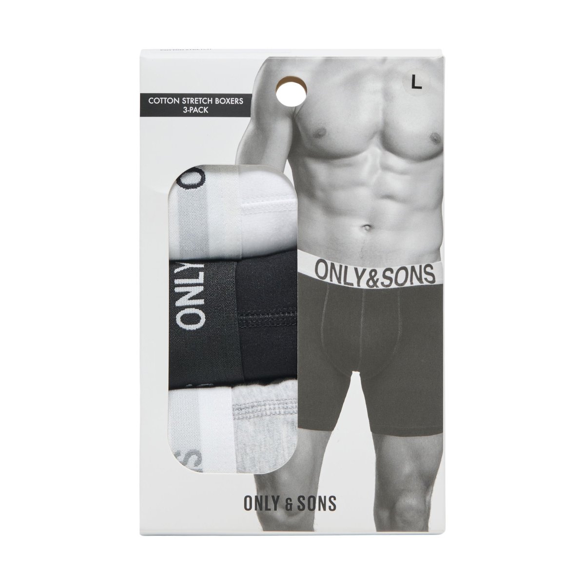 Boxers grise - light grey melange 1, ONLY & SONS
