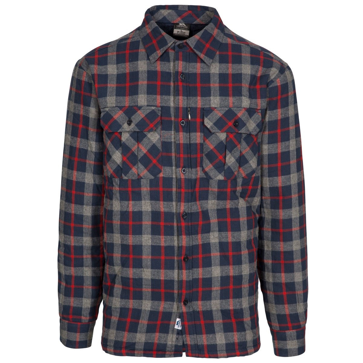 Chemise manches longues RAPESEED bleu, TRESPASS