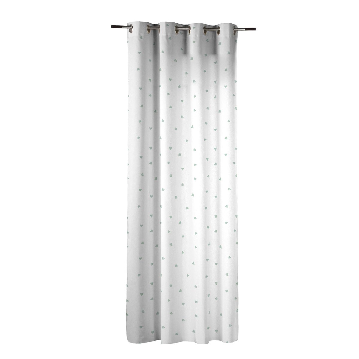 Rideau en coton, CUORE blanc, INSPIRE
