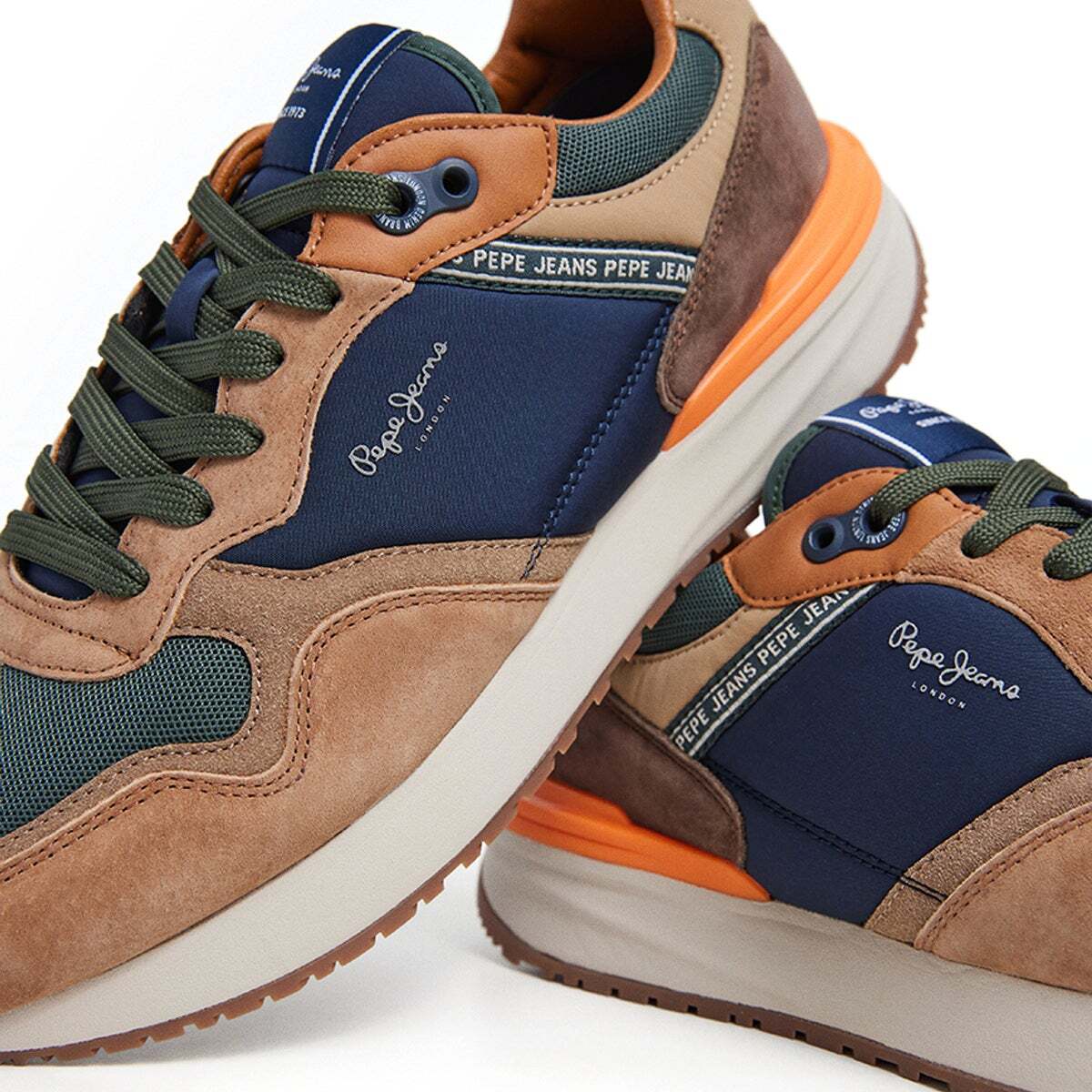 Baskets Combinés brun cognac, PEPE JEANS