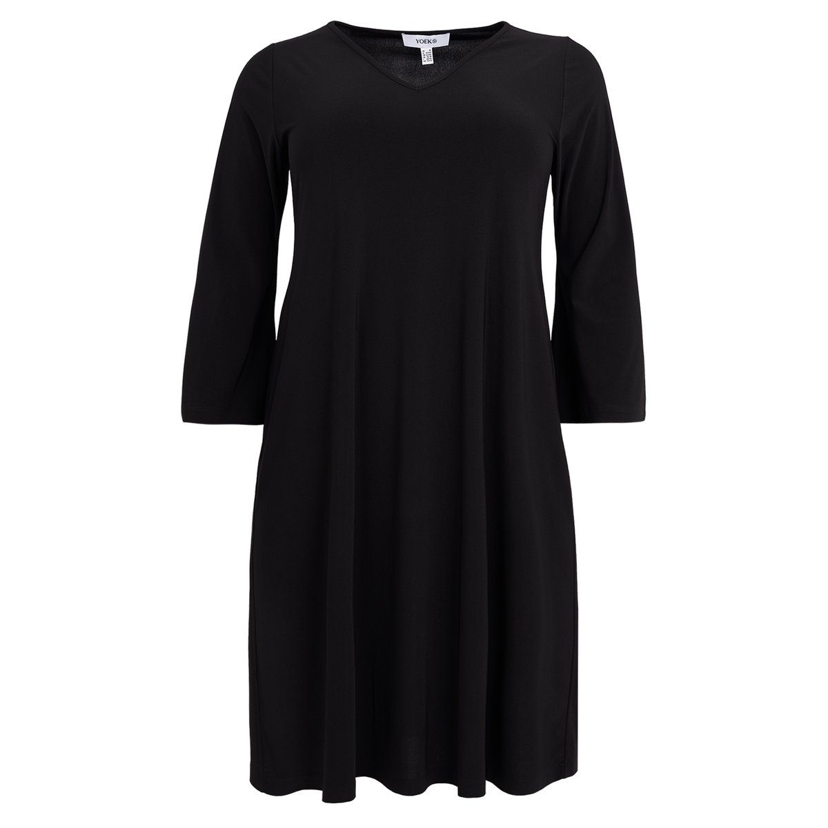Robe avec manches longues noir, YOEK