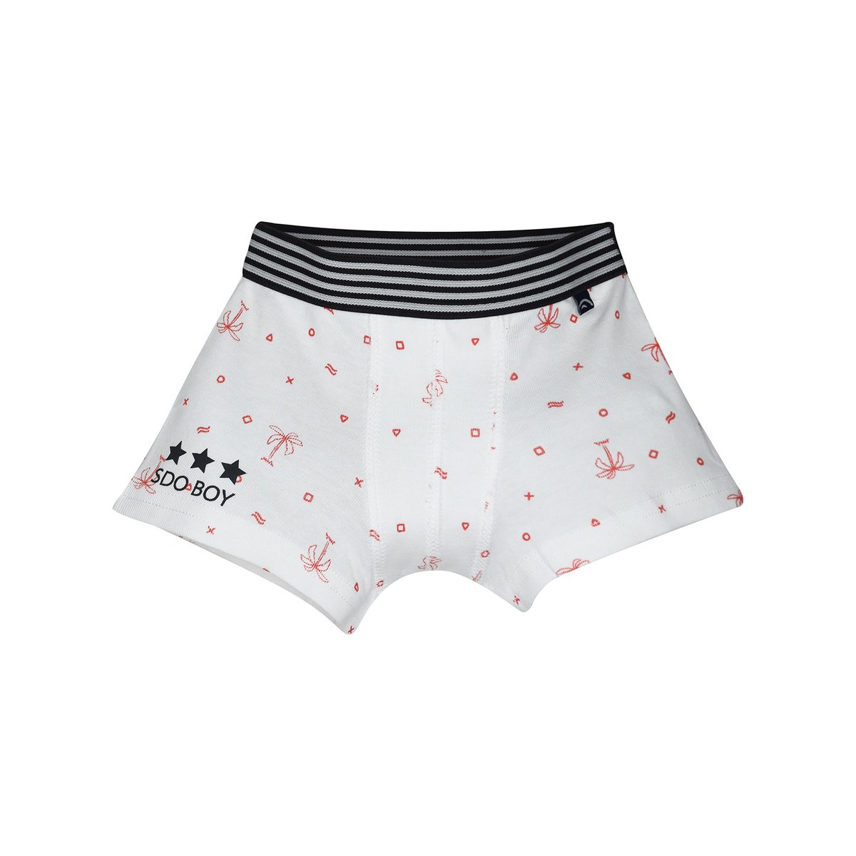 Lot de 3 boxers enfant estebe rouge, SUCRE D'ORGE