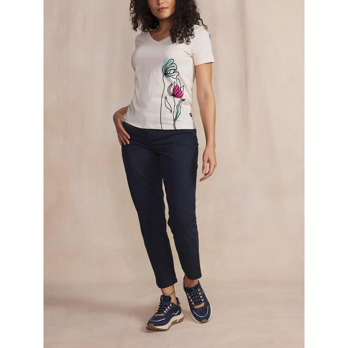 T-shirt manches courtes MELBATEE craie, TBS