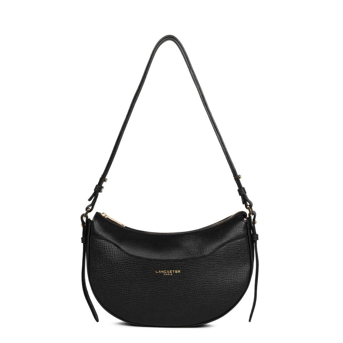 Sac demi lune, Made in France EVEN noir, LANCASTER