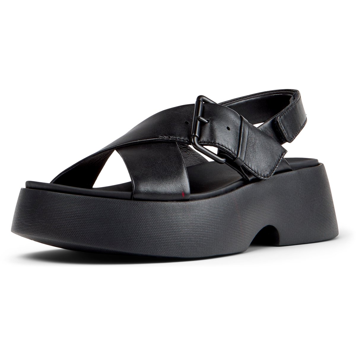 Sandales Tasha Cuir noir, CAMPER