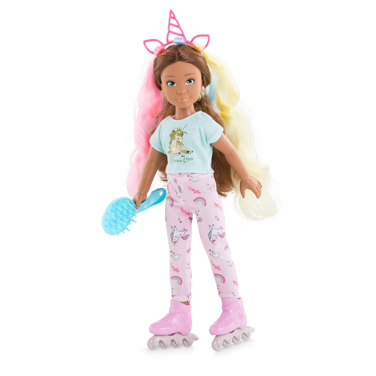 Ensemble Accessoires Coiffure Arc-en-ciel pour poupée Corolle Girls couleur unique, COROLLE