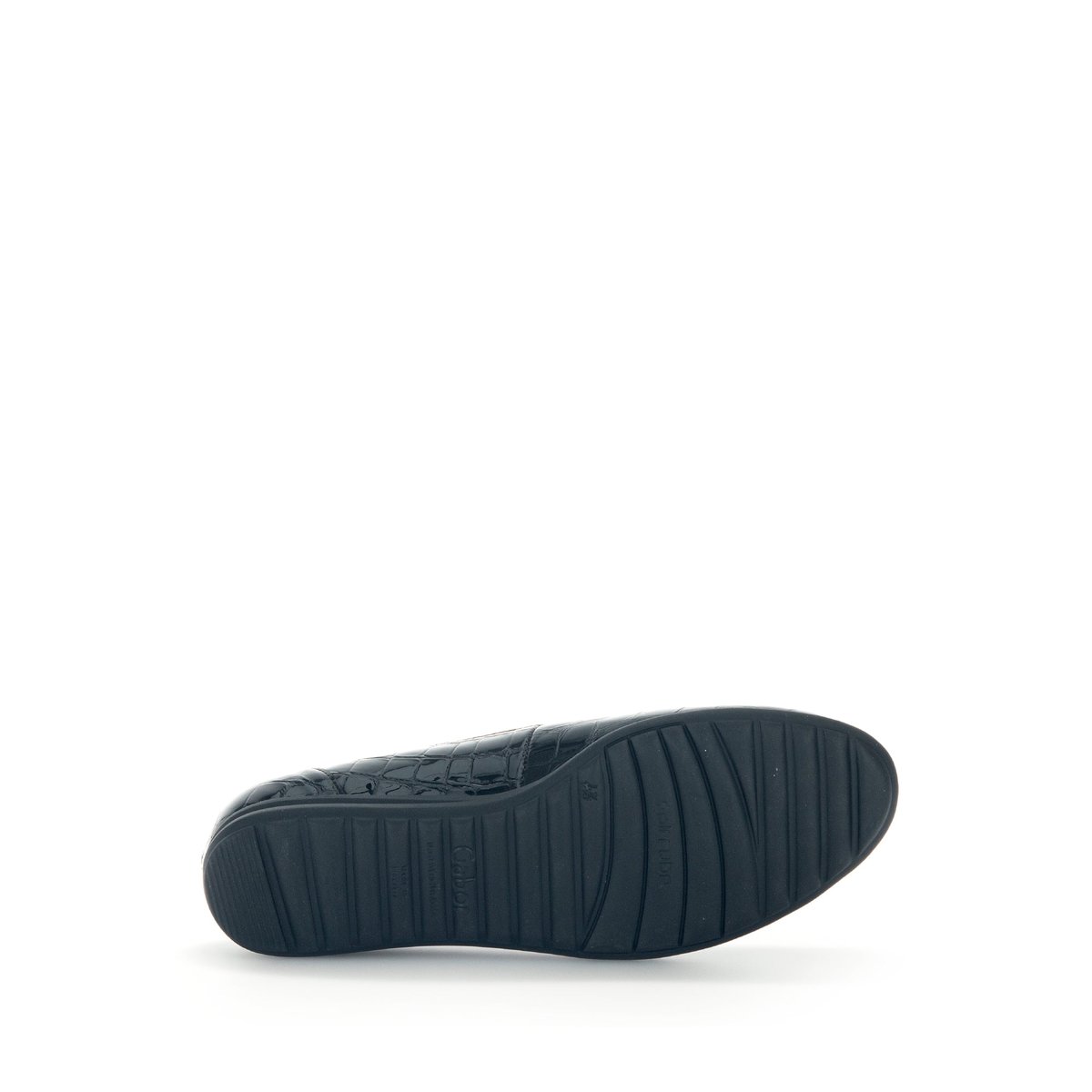 Ballerines en vernis à talon compensé noir, GABOR