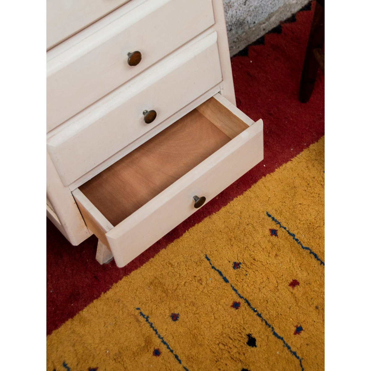 Semainier blanc en bois Valery N°69 - Bon état blanc, DEBONGOUT