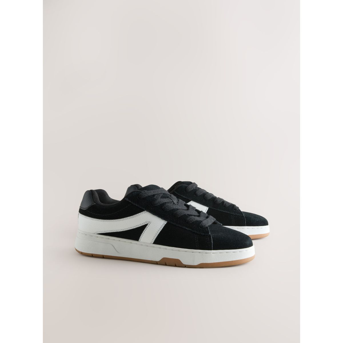 Baskets à lacets et rayures forever comfort® noir, NEXT