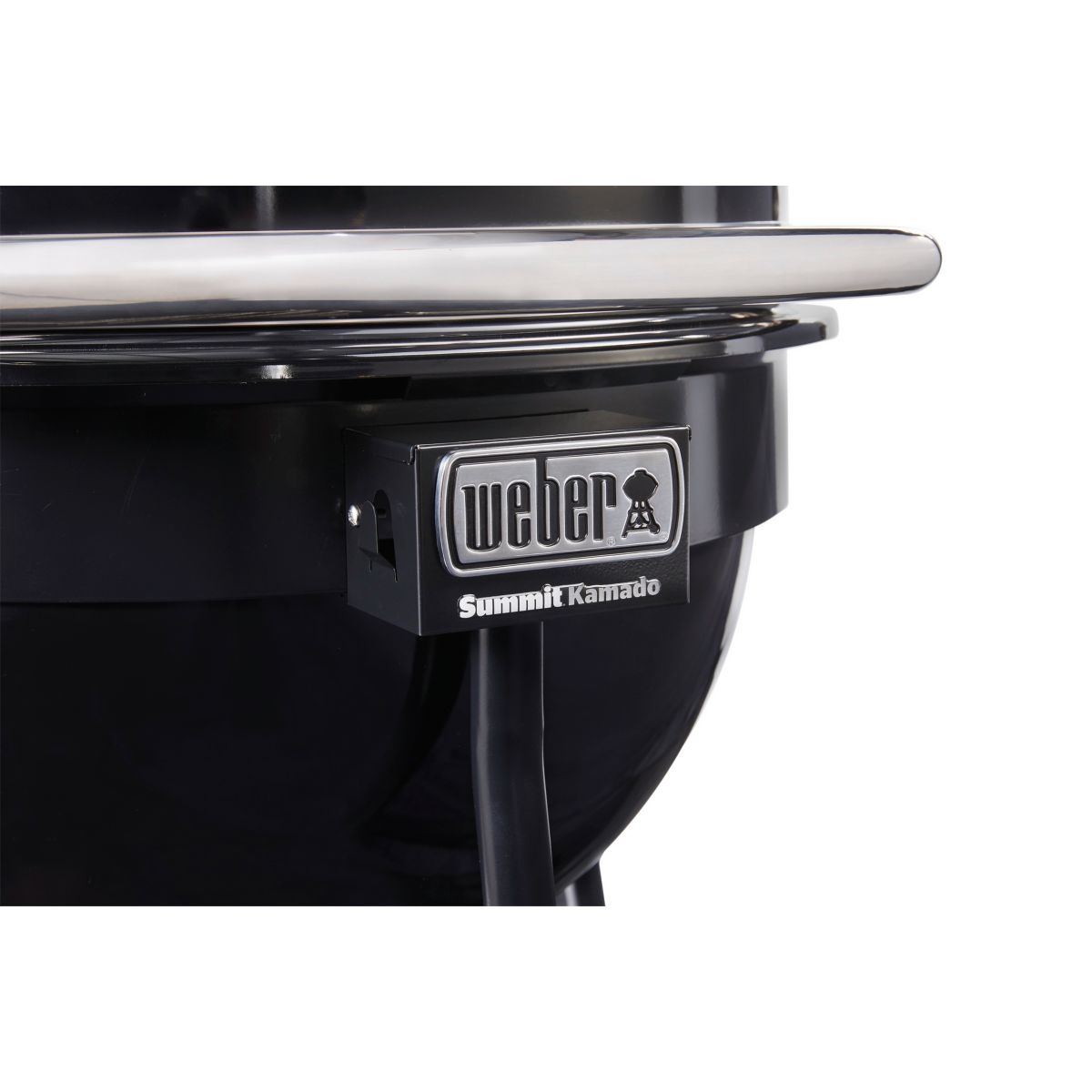 Kamado Summit E6 black sur pieds 61 cm noir, WEBER