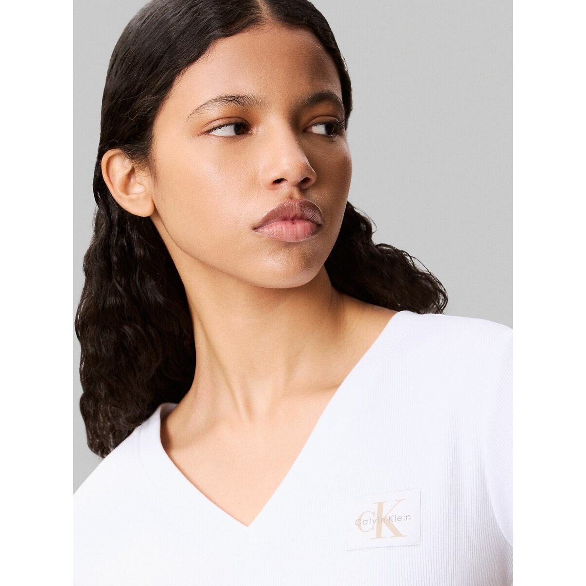 Short Sleeve T-Shirt with V-Neck 90010465, CALVIN KLEIN JEANS
