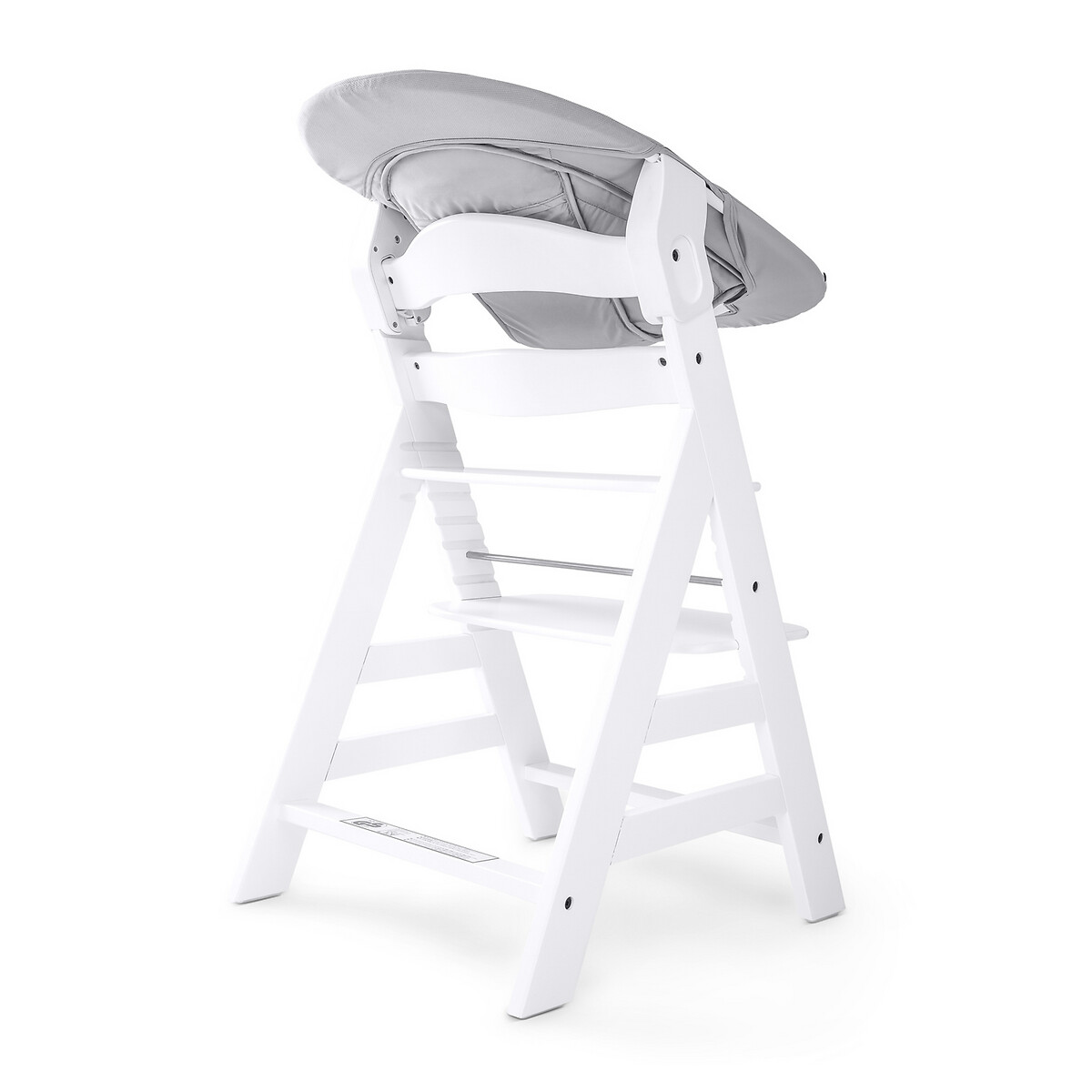 Transat balancelle pour chaise haute évolutive Alpha 2 en 1 marron gris, HAUCK