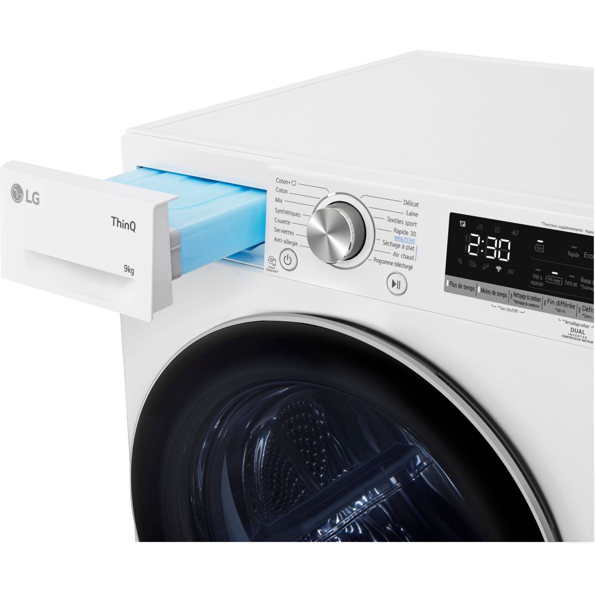 Sèche linge pompe à chaleur RH9V51WH blanc, LG