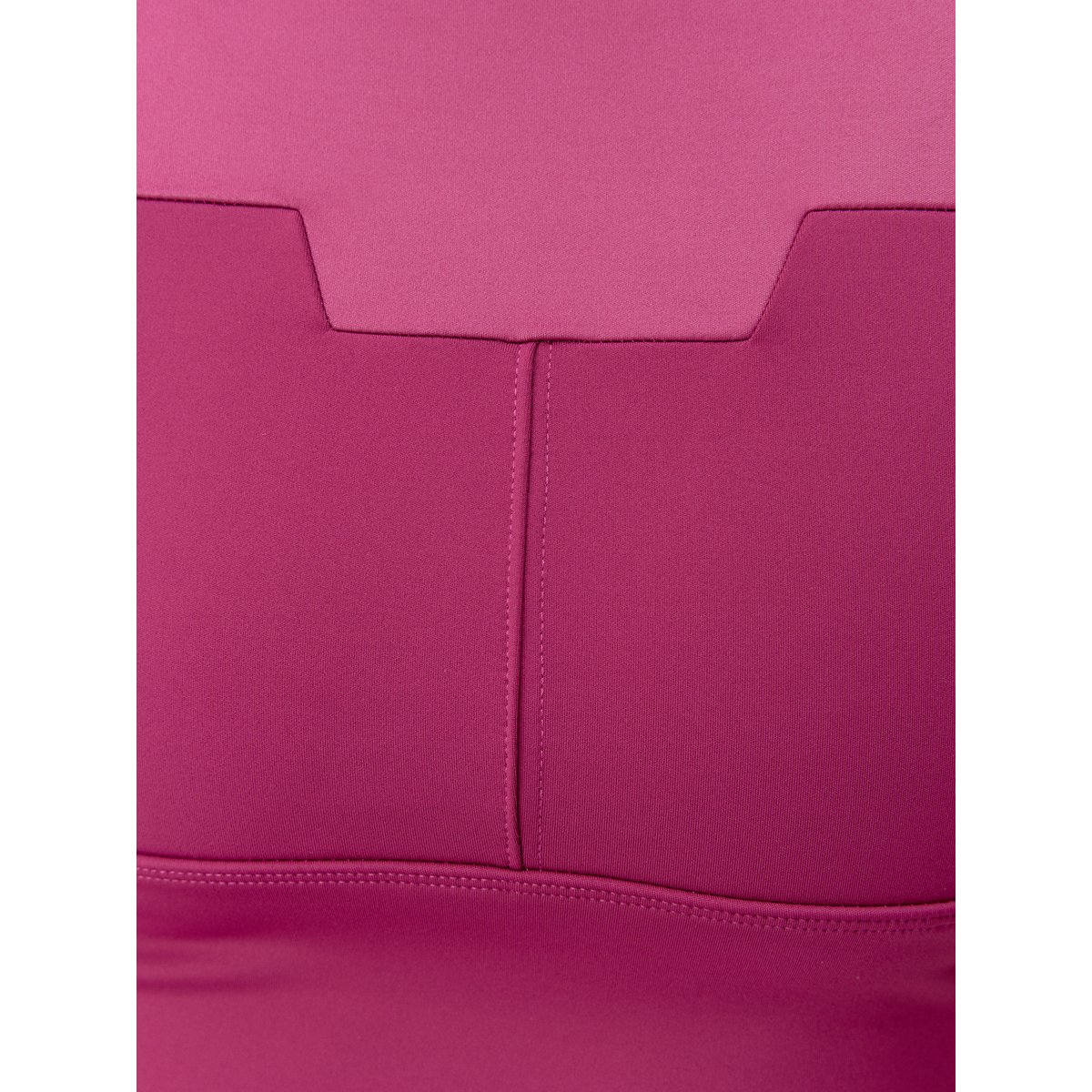 Brassière de sport femme Kaia Maintien élevé coussinets amovibles rouge prune, BORN