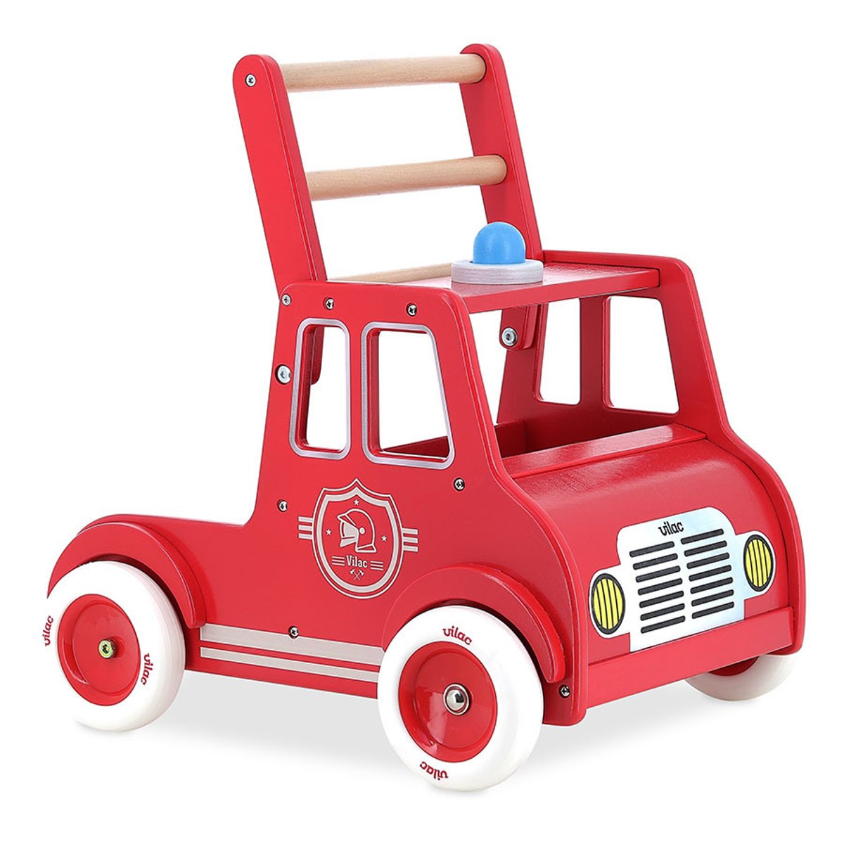 Chariot de marche pompiers rouge, VILAC