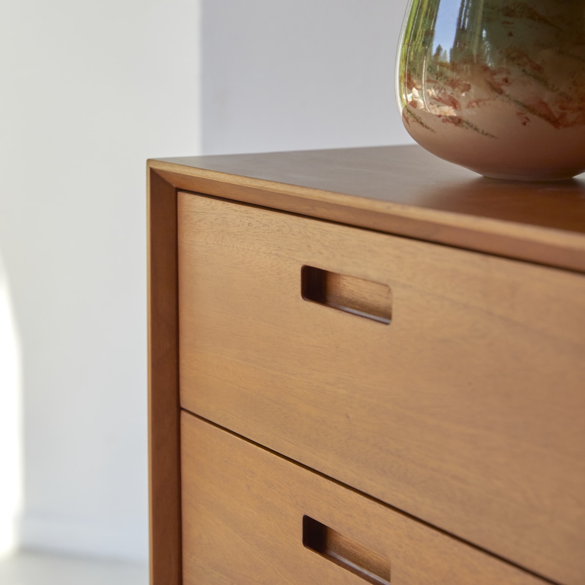 Commode en Acajou massif, MAGDA 50'S naturel, TIKAMOON