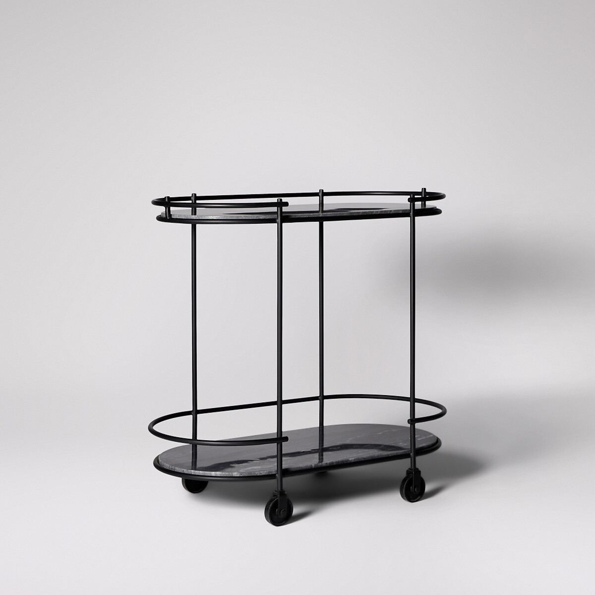 Cartizze Black Marble Trolley black, SWOON