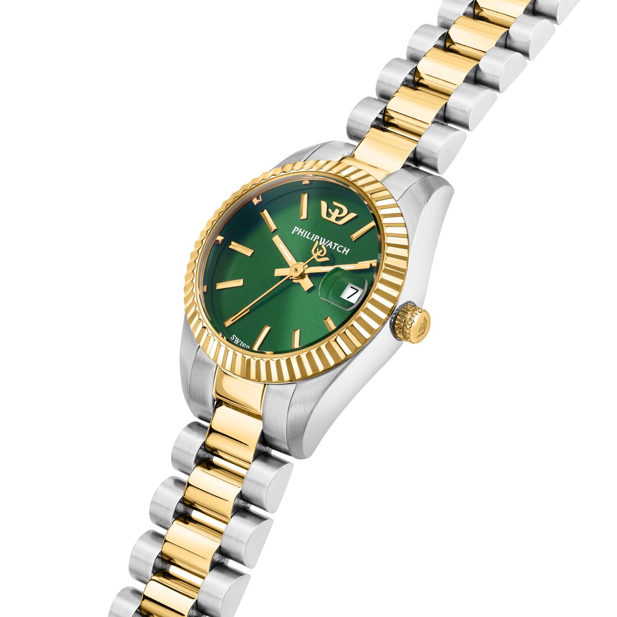 Montre multifonction CARIBE URBAN MINI vert, finition : sunray, PHILIP WATCH