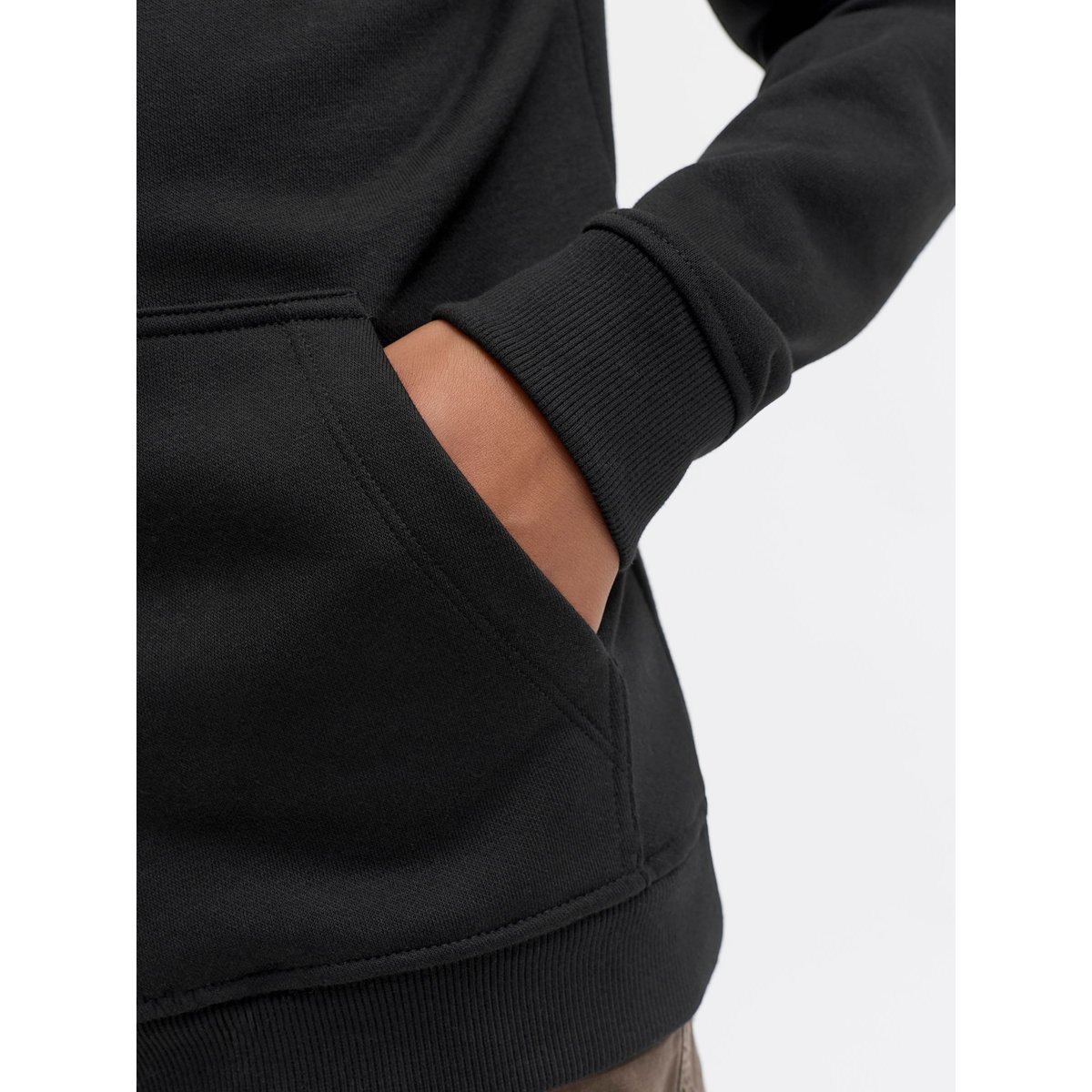 Sweat À Capuche noire - black, JACK & JONES JUNIOR
