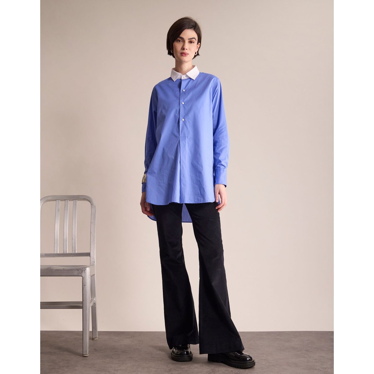 Chemise Blair bleu, INES DE LA FRESSANGE PARIS