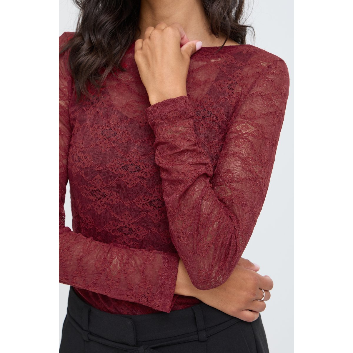 T-shirt à manches longues rouge sun-dried tomato, B.YOUNG