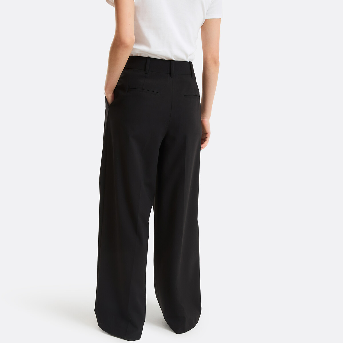 Pantalon large à pinces noir, LA REDOUTE COLLECTIONS